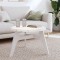 vidaXL Blat de masă rotund, alb, &Oslash;60x3 cm, lemn masiv de pin 833665