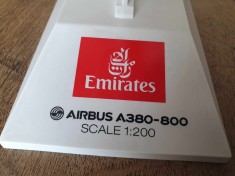 Macheta avion Emirates A380 cu roti | Decoratie | Perfect pt cadou