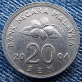 Cumpara ieftin 2L - 20 Sen 2004 Malaysia / Malaezia