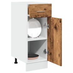 vidaXL Dulap inferior cu sertar &ldquo;Lyon&rdquo; lemn vechi 30x46x81,5cm