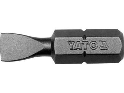 Bit profesional Yato 1 4 , 25mm, cap H6MM, HRC 58-62, realizat din otel forjat, cu acoperire anticoroziva foto
