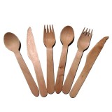 Set 6 tacamuri de lemn pentru activitati crafts