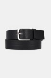 Tommy Jeans curea de piele culoarea negru, AM0AM13413