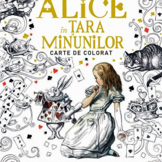 Alice in Tara Minunilor - carte de colorat | Sir John Tenniel