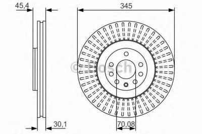 Disc frana SAAB 9-3 Combi (YS3F) (2005 - 2016) BOSCH 0 986 479 A24 foto