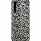 Husa silicon pentru Huawei P30 Pro, Baroque Silver Pattern