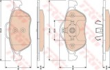 Set placute frana,frana disc RENAULT TWINGO II (CN0) (2007 - 2014) TRW GDB1787
