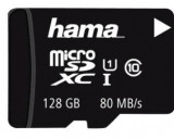 Card de memorie Hama 124158, microSDXC, 128GB, Clasa 10, + Adaptor SD