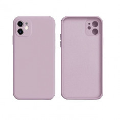 Husa protectie Flippy compatibila cu Apple iPhone 12 Mini Liquid Silicone Case Roz foto