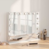 vidaXL Oglindă LED pentru Vanity Alb 58 x 10 x 47 cm Sticlă și Oțel 42020527