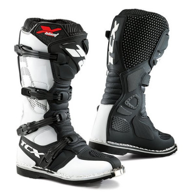 Cizme Enduro MX TCX X-Blast Boots - white-black foto