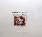 Timbru de serviciu Egipt 1893 "Service de l'&Eacute;tat", ștampilat -A42