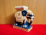ELEFANT DIN CERAMICA DECORATA CU EMAIL H12CM