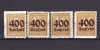 ✅ (S43) Germania Reich 1923 &quot; Supratipar inflatie pe uzuale &quot; serie Michel 297/300 , MNH + una MH, Stampilat