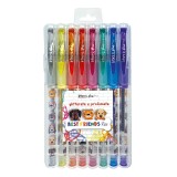 Pixuri cu sclipici parfumat, cu manere moi, Best Friends, 8 culori (blister)