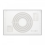 Blat din silicon - cu diagramă pentru &icirc;ntinderea aluaturi - 60 x 40 cm