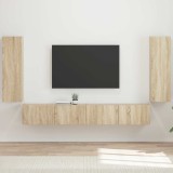 Cumpara ieftin Set Dulap pentru Televizor Montat pe Perete 4 buc.