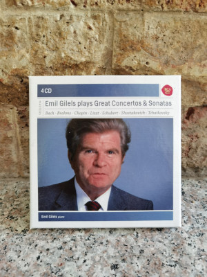 Set 4 Cd Emil Gilels Plays Great Concertos &amp;amp; Sonatas - Emil Gilels ,559258 foto