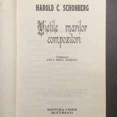 VIETILE MARILOR COMPOZITORI - HAROLD C. SCHONBERG