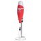 Mixer de lapte Camry, include un suport pentru mixer si un batator de oua din inox, Rosu