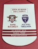 Fanion (protocol) meci fotbal RAPID BUCURESTI - ASU POLI TIMISOARA (24.08.2019 - Liga 2-a etapa 4)