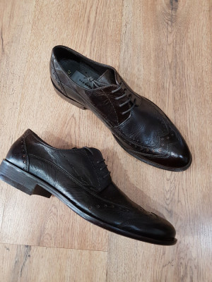 Pantofi oxford barbat piele naturala comozi 42 ! foto