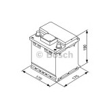 Baterie de pornire FIAT PANDA (141A) (1980 - 2004) BOSCH 0 092 S40 001