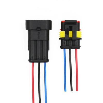 Conector Tata-Mama cu fir Auto, 3Pini foto