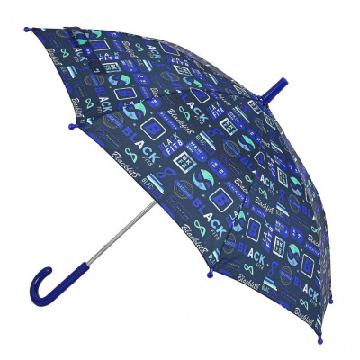 Umbrela ploaie baieti BlackFit8 Logos foto