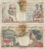 1960, 100 francs (P-49a) - R&eacute;union!