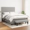 vidaXL Pat continental, gri deschis, 140x200 cm, material textil 3136917