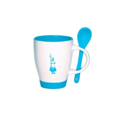 Cana Bialetti cu lingurita Albastru foto