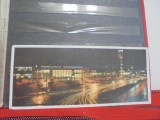 LETONIA - RIGA -GARA CENTRALA - VEDERE DIN FATA PE TIMP DE NOAPTE - FORMAT MARE - NECIRCULATA -