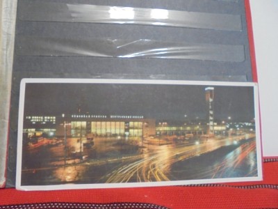 LETONIA - RIGA -GARA CENTRALA - VEDERE DIN FATA PE TIMP DE NOAPTE - FORMAT MARE - NECIRCULATA - foto