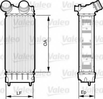 Radiator intercooler PEUGEOT 308 SW (2007 - 2016) VALEO 818226 foto