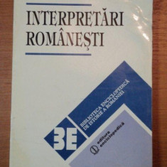INTERPRETARI ROMANESTI-P.P. PANAITESCU , 1994