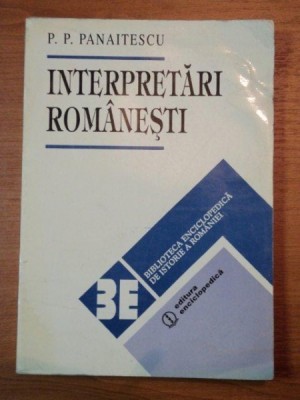 INTERPRETARI ROMANESTI-P.P. PANAITESCU , 1994 foto