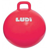 Minge saltareata Ludi, PVC, 55 cm, 5 ani+, Rosu