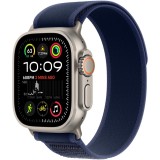 Apple Watch Ultra 2, GPS, Cellular, Carcasa Natural Titanium 49mm, Blue Trail Loop - S/M