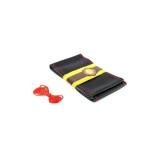 Husa volan cu ac si ata din piele cu gaurele marime 2XL latime 11,5cm culoare Negru+cusatura Rosie Cod: LUXFST01 Automotive TrustedCars, Oem