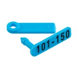 Crotalii Twintag pentru miei si iezi, albastru, numerotate 101-150, Kerbl