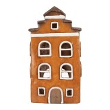 Cumpara ieftin Candela Casuta Craciun ceramica multicolora 20x15x34 cm