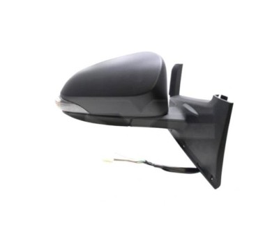 Oglinda exterioara Toyota Yaris, 07.2014-; Yaris, 05.2017- , Dreapta, reglare electrica; grunduit; incalzita; geam convex; cromat; pliere electrica; foto