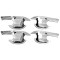 Set ornamente cromate manere Ford Ranger T7 2016, 2017, 2018, 2019 FR12DHIC (FDE902)