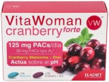 Supliment pentru sanatatea tractului urinar cu merisoare Vitawoman Cranberry Forte, 30 capsule, Eladiet