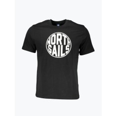 Tricou barbati din bumbac cu imprimeu cu logo si croiala Regular fit negru, S