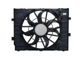 GMV radiator electroventilator Porsche Cayenne (92A), 2010-2017, motor 3.6 V6, 4.8 V8 benzina si 3.0 TDI 600 W; 520 mm, cu modul de control electroni