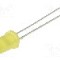 Dioda LED 5mm, galbena, convex, 12V, OPTOSUPPLY - OSY5LU5B64A-12V