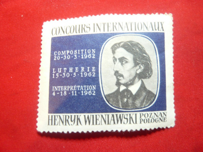 Vigneta -Concurs International Muzica -H.Wieniawski la Poznan 1962