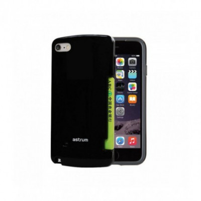 Husa Capac Astrum TC CARD RO iPhone 6/6s Plus Negru Anti-Sock foto